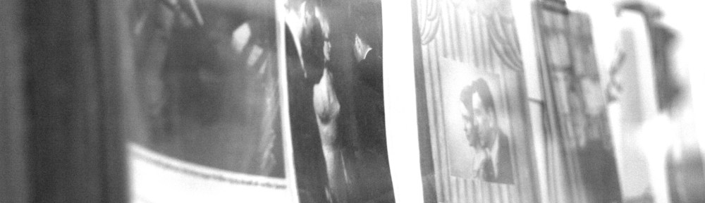 A photo of a used book store window